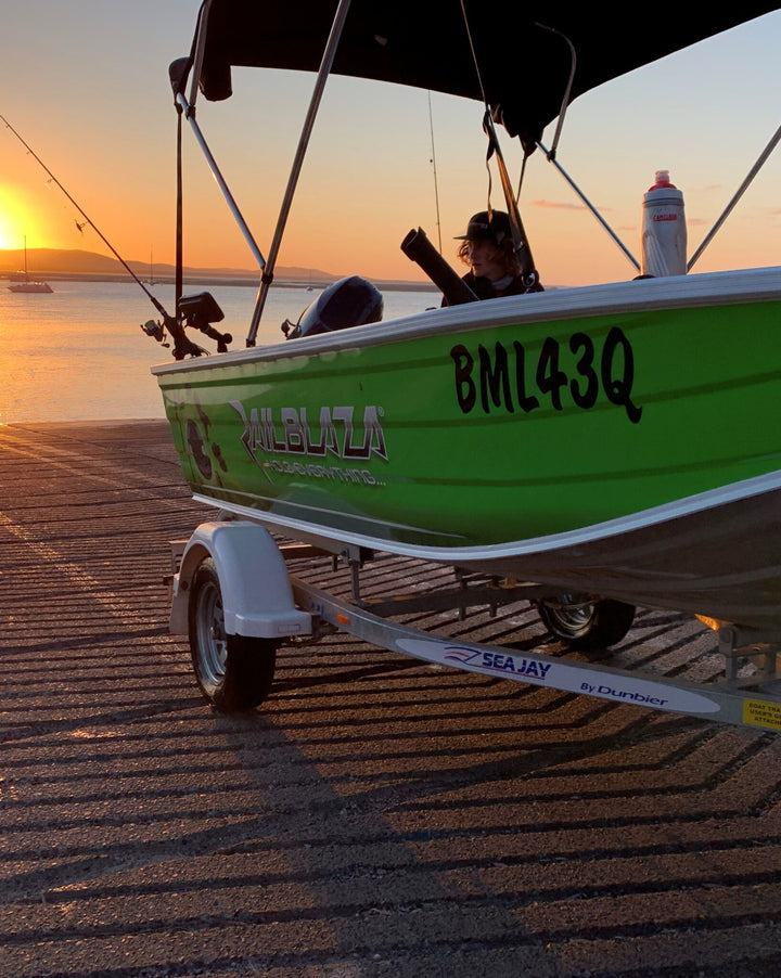 Clevis Bimini Support on a small alloy boat