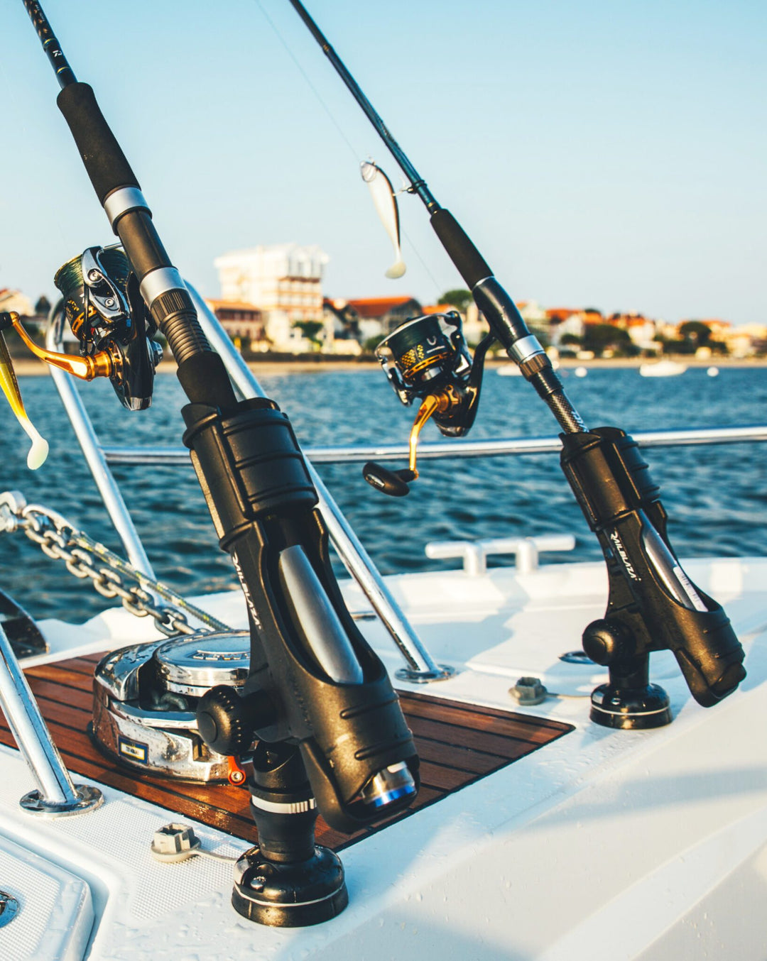 RAILBLAZA StarPort mounted on a sailboat