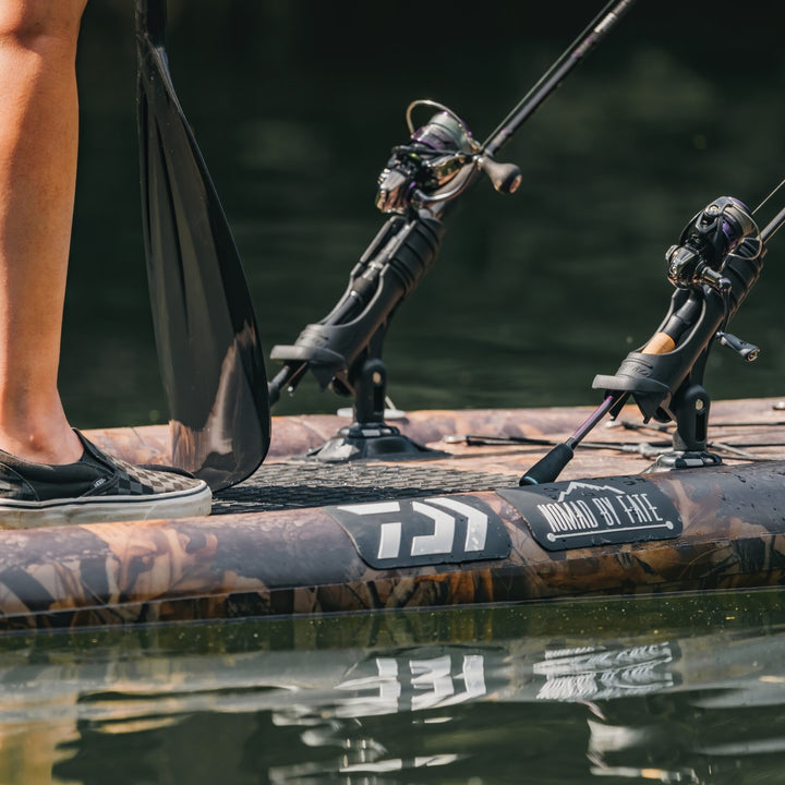 RAILBLAZA RIBPort on a stand-up paddle board