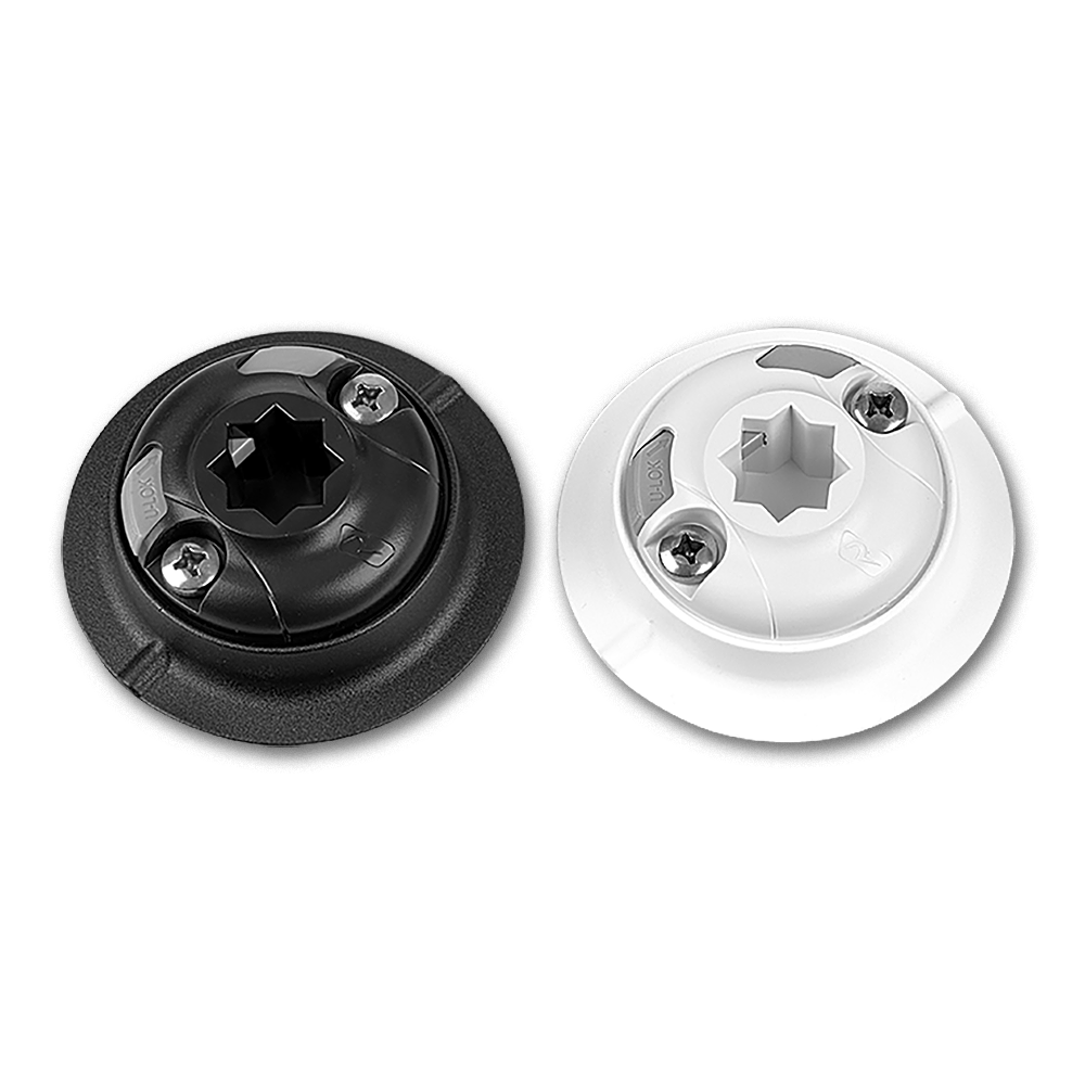 RAILBLAZA QuikPort with 3M VHB adhesive pad (black shown with white)